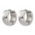 Chisel Stainless Steel Polished 5 mm Hinged Hoop Earrings, 13 mm Long - View 2