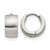 Chisel Stainless Steel Polished 7 mm Hinged Hoop Earrings, 13 mm Long
