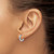 Chisel Stainless Steel Brushed and Polished 2 mm Hinged Hoop Earrings, 13 mm Long - View 3
