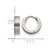 Chisel Stainless Steel Brushed and Polished 4 mm Hinged Hoop Earrings, 13 mm Long - View 4