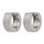 Chisel Stainless Steel Polished and Sandblasted 5 mm Hinged Hoop Earrings, 13 mm Long - View 2