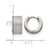 Chisel Stainless Steel Polished and Sandblasted 7 mm Hinged Hoop Earrings, 13 mm Long - View 4