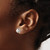 Chisel Stainless Steel Polished Simulated Pearl Square Stud Earrings, 7.6 mm - View 3