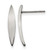 Stainless Steel Polished Post Drop Earrings, 22.8 mm
