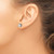Chisel Stainless Steel Antiqued and Polished Cubic Zirconia Stud Earrings, 8 mm - SRE1243 - View 3