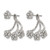 Stainless Steel Polished with Preciosa Crystal Post with Jacket Drop Earrings, 19.8 mm - View 2