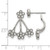 Stainless Steel Polished with Preciosa Crystal Post with Jacket Drop Earrings, 19.8 mm - View 4