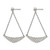 Stainless Steel Polished Post Dangle Earrings, 41.06 mm - View 2