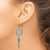 Stainless Steel Polished with Imit.Turquoise Dreamcatcher Dangle French Wire Earrings, 68.23 mm - View 3