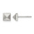 Chisel Stainless Steel Polished 6 mm Stud Stud Earrings