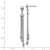 Stainless Stele Polished Beaded Chain Post Dangle Earrings, 15.1 mm - View 4
