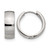 Chisel Stainless Steel Polished 6 mm Hinged Hoop Earrings, 19 mm Long