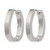 Chisel Stainless Steel Polished 4 mm Hinged Hoop Earrings, 22 mm Long - View 2