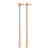 Chisel Stainless Steel Polished Rose Ion-Plated Bar Post Dangle Earrings, 57.2 mm - View 2