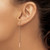 Chisel Stainless Steel Polished Rose Ion-Plated Bar Post Dangle Earrings, 57.2 mm - View 3