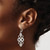 Chisel Stainless Steel Polished with Preciosa Crystal Circles Dangle Leverback Drop Earrings, 46.5 mm - View 3