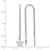 Chisel Stainless Steel Polished with Preciosa Crystal Star Threader Drop Earrings, 47.5 mm - View 4