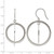 Chisel Stainless Steel Polished Circles Dangle Shepherd Hook French Wire Earrings, 50.4 mm - View 4