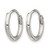 Chisel Stainless Steel Polished 2 mm Endless Hoop Earrings, 13.5 mm Long - View 2