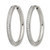 Chisel Stainless Steel Polished with Cubic Zirconia 2.5 mm Hinged Hoop Earrings, 24.6 mm Long - View 2