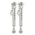 Chisel Stainless Steel Polished Chain Front and Back Post Dangle Earrings, 49 mm - View 2