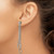 Chisel Stainless Steel Polished Multi Circles Front and Back Post Dangle Earrings, 69 mm - View 3