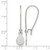 Chisel Stainless Steel Polished Teardrop Dangle Kidney Wire Earrings, 35 mm - View 4