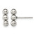 Chisel Stainless Steel Polished 3 Ball Stud Earrings, 11.5 mm