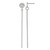 Chisel Stainless Steel Polished Disc with Bar Post Dangle Earrings, 64.5 mm