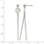 Chisel Stainless Steel Polished Disc and Bars Post Dangle Earrings, 56 mm - View 4