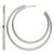 Chisel Stainless Steel Polished Post Hoop Earrings, 54.5 mm