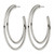 Chisel Stainless Steel Polished Post Hoop Earrings, 54.5 mm - View 2