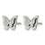 Chisel Stainless Steel Polished Glitter Butterfly Stud Earrings, 7.5 mm - View 2
