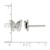 Chisel Stainless Steel Polished Glitter Butterfly Stud Earrings, 7.5 mm - View 4