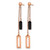 Chisel Stainless Steel Polished Black and Rose Ion-Plated Post Dangle Earrings, 51.5 mm - View 2