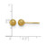 Chisel Stainless Steel Polished Laser Cut Yellow Ion-Plated 5 mm Ball Stud Earrings - View 4