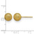 Chisel Stainless Steel Polished Laser Cut Yellow Ion-Plated 8 mm Ball Stud Earrings - View 4