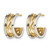 Chisel Stainless Steel Polished Yellow Ion-Plated Post Hoop Earrings, 16.5 mm - View 2