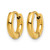 Chisel Stainless Steel Polished Yellow Ion-Plated 2.5 mm Hinged Hoop Earrings, 11 mm Long - View 2