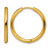 Chisel Stainless Steel Polished Yellow Ion-Plated 2.5 mm Hinged Hoop Earrings, 24.5 mm Long