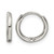 Chisel Stainless Steel Polished 1.6 mm Hinged Hoop Earrings, 11 mm Long