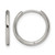 Chisel Stainless Steel Polished 1.6 mm Hinged Hoop Earrings, 15 mm Long