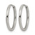 Chisel Stainless Steel Polished 1.6 mm Hinged Hoop Earrings, 17 mm Long - View 2