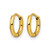 Chisel Stainless Steel Polished Yellow Ion-Plated 1.6 mm Hinged Hoop Earrings, 9.5 mm Long - View 2