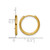 Chisel Stainless Steel Polished Yellow Ion-Plated 1.6 mm Hinged Hoop Earrings, 14.5 mm Long - View 4