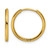Chisel Stainless Steel Polished Yellow Ion-Plated 1.6 mm Hinged Hoop Earrings, 16.5 mm Long