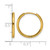 Chisel Stainless Steel Polished Yellow Ion-Plated 1.6 mm Hinged Hoop Earrings, 16.5 mm Long - View 4
