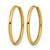 Chisel Stainless Steel Polished Yellow Ion-Plated 1.6 mm Hinged Hoop Earrings, 21 mm Long - View 2