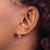 Chisel Stainless Steel Polished Rose Ion-Plated 1.6 mm Hinged Hoop Earrings, 12 mm Long - View 3