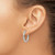 Chisel Stainless Steel Polished 3 mm Hinged Hoop Earrings, 21 mm Long - View 3
